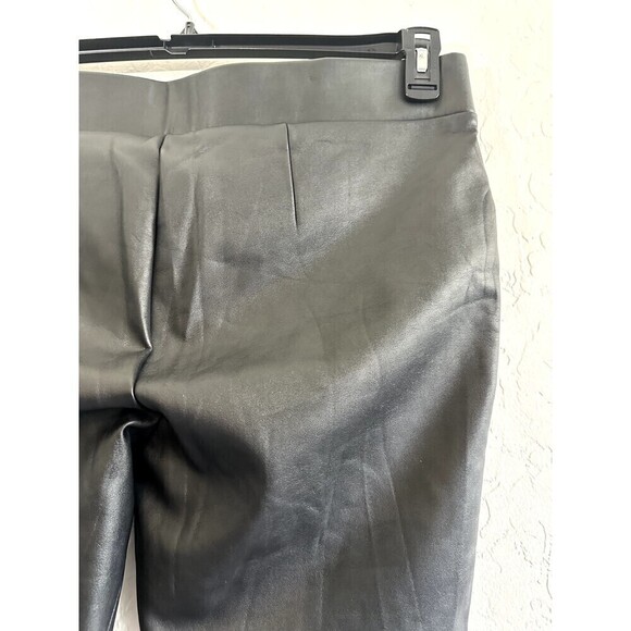 Loft Woman's Faux Leather Pull On Leggings Size 14 Grunge Moto Rock Punk Retro - Picture 14 of 16